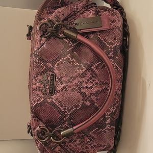 RARE COACH MAD EMB PYT L SOPHIA #15956 plum/pink/black multi